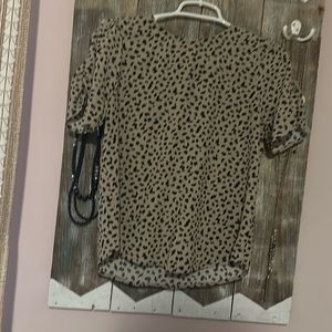 Leopard print blouse
